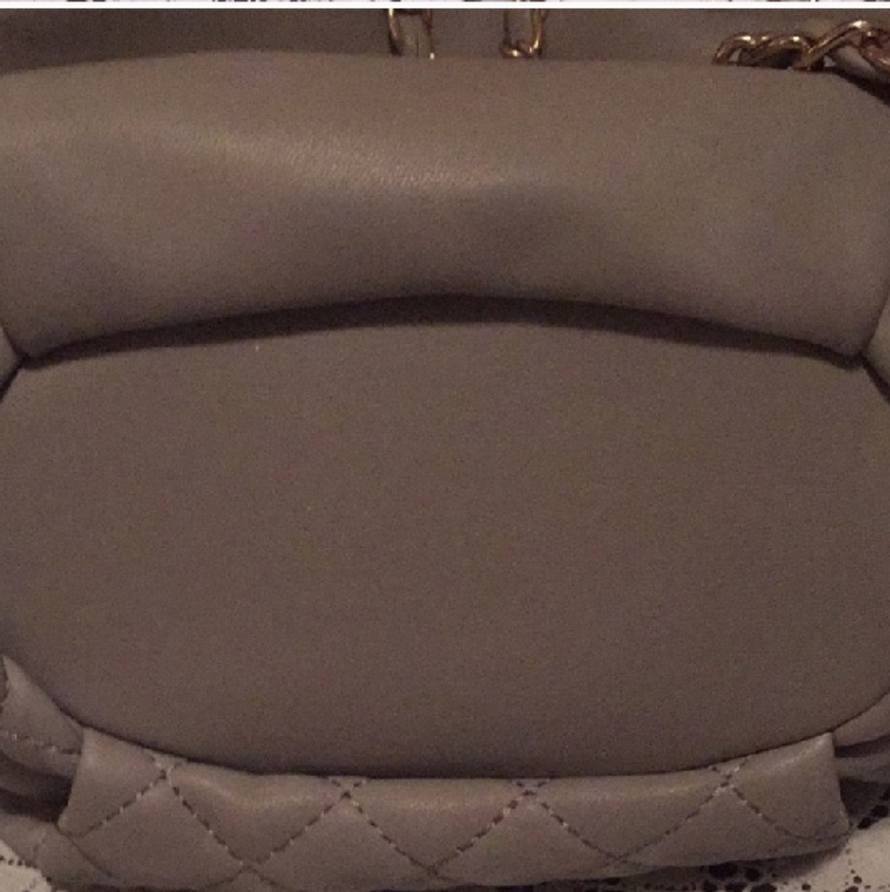 Trend Alert New Bebe Gray Draw String Backpack - image 5